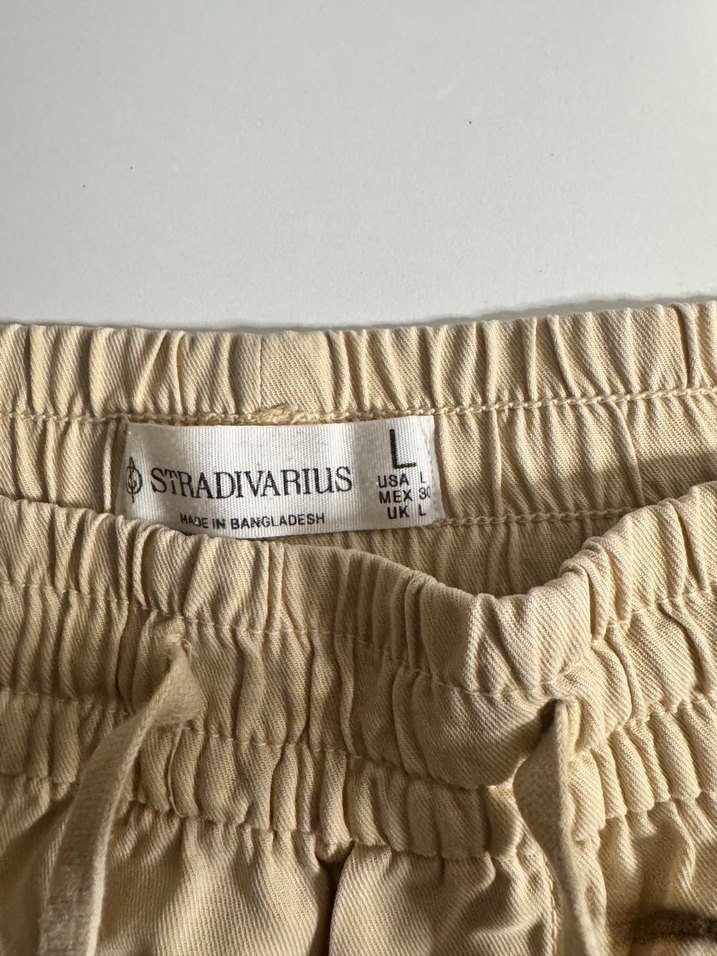 Bej Pamuklu Pantolon - Görsel 4