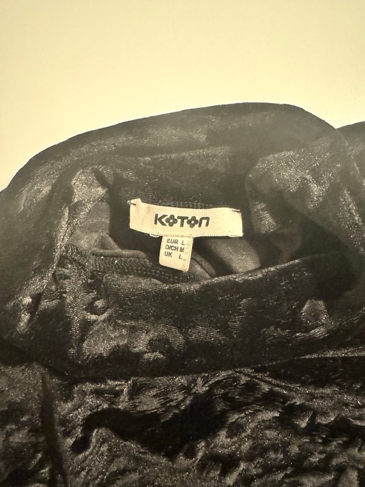 Kadife Gotik Siyah Bluz - Görsel 2