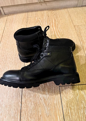 Siyah Deri Erkek Bot - Görsel 5