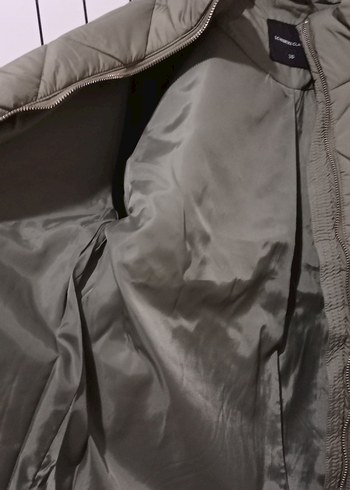 Yeşil Kapitone Kadın Mont Yüksek Yaka - Görsel 5