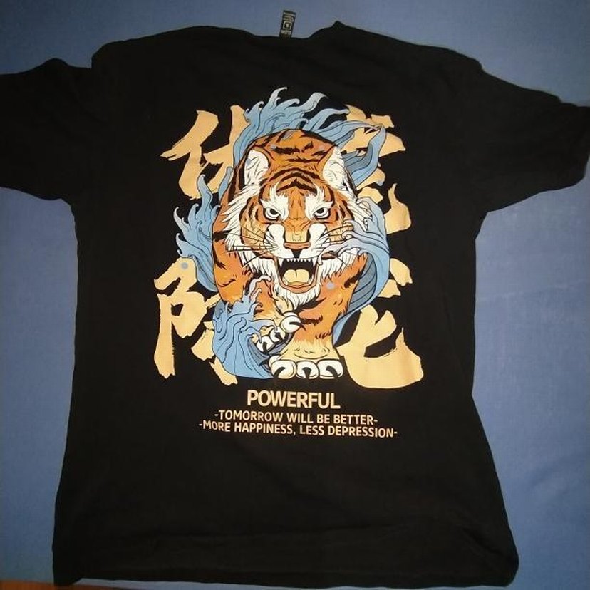 Kaplan Baskılı Erkek Tişörtü - Görsel 2