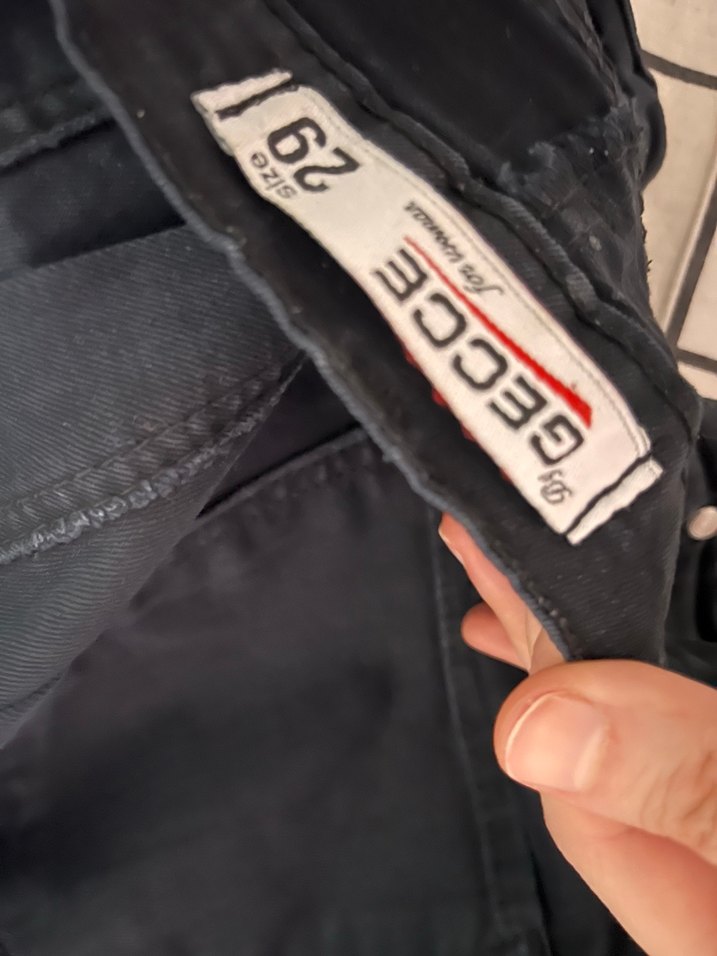 Siyah Kadın Normal Boy Dar Kesim Pantolon - Görsel 3