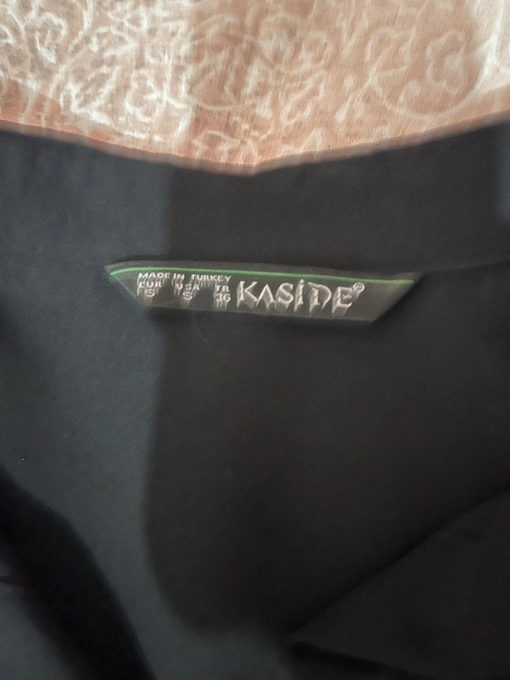 Düğmeli Siyah Kadın Midi Elbise - Görsel 2