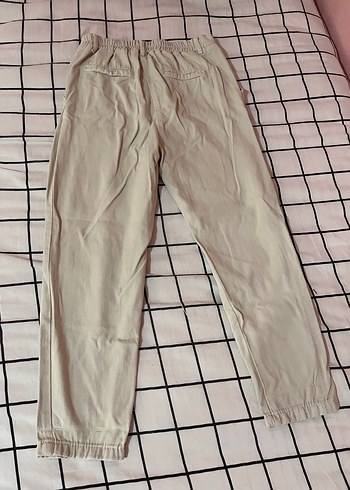Bej Salaş Keten Kadın Pantolon - Görsel 3
