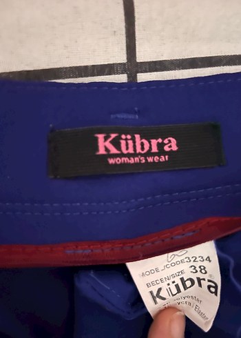 Kadın Lacivert Pilili Kumaş Pantolon - Görsel 2