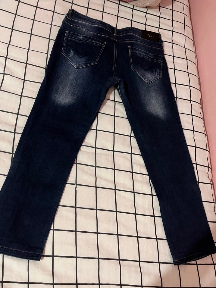 Kadın Lacivert Regular Fit Kot Pantolon - Görsel 3