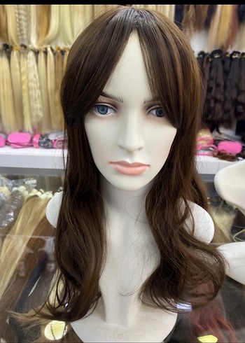 Sentetik,dalgalı uzun peruk - Görsel 5