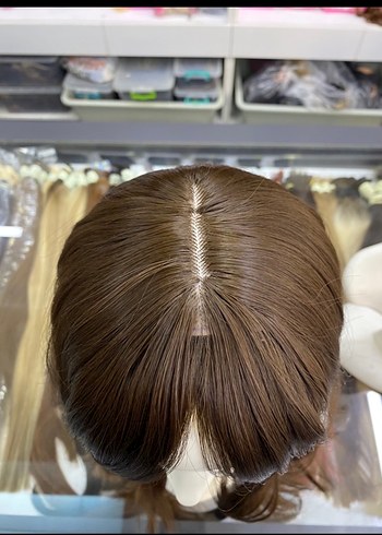 Sentetik,dalgalı uzun peruk - Görsel 6