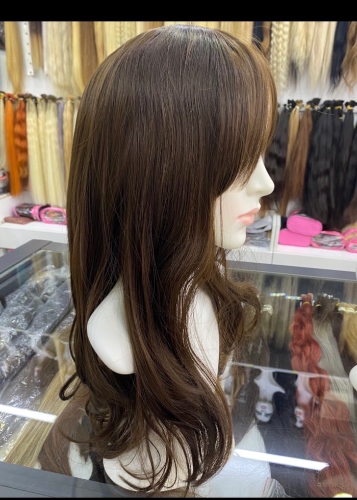 Sentetik,dalgalı uzun peruk - Görsel 3