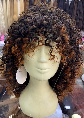Sentetik kıvırcık peruk - Görsel 2