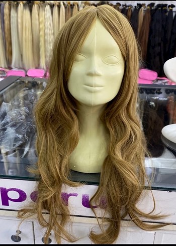 Dalgalı uzun Sentetik Peruk - Görsel 5