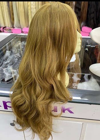 Dalgalı uzun Sentetik Peruk - Görsel 3