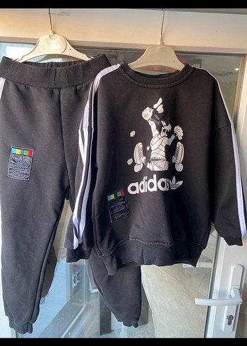 Siyah Baskılı Erkek Çocuk Eşofman Takımı - Görsel 2