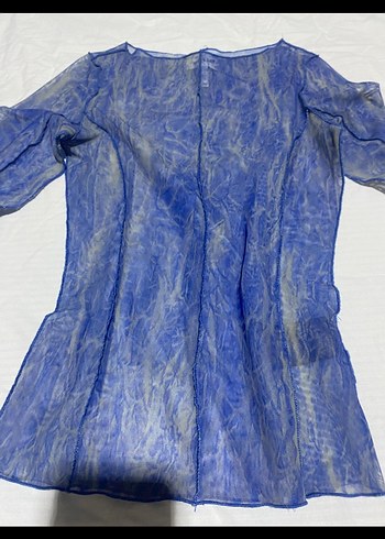 Transparan Uzun Kollu Kadın Bluz - Görsel 4