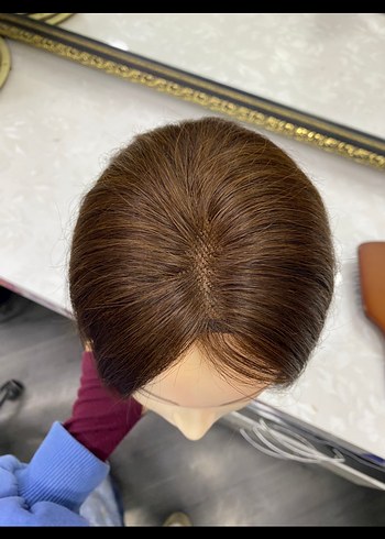 Gerçek saç kadın tül tepelik - Görsel 3