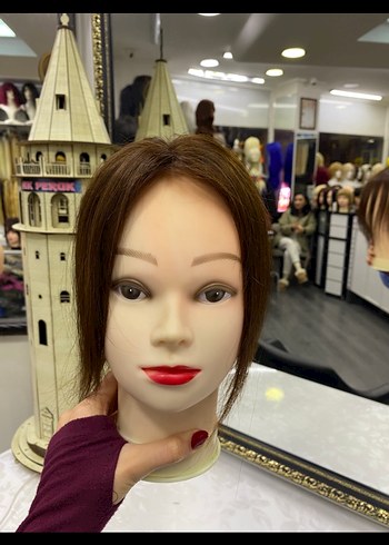 Gerçek saç kadın tül tepelik - Görsel 2