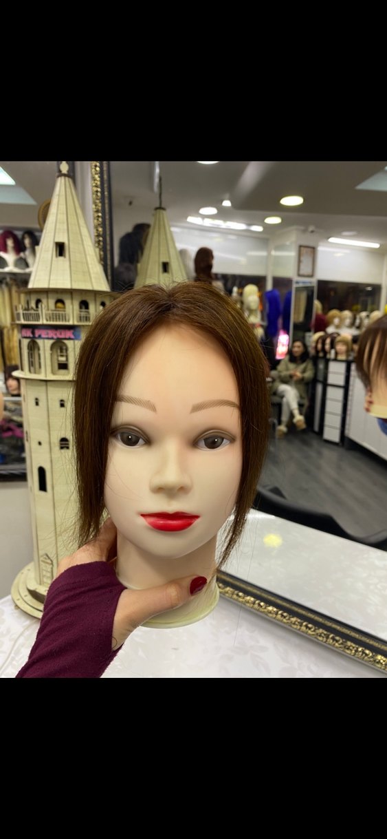 Gerçek saç kadın tül tepelik - Görsel 2