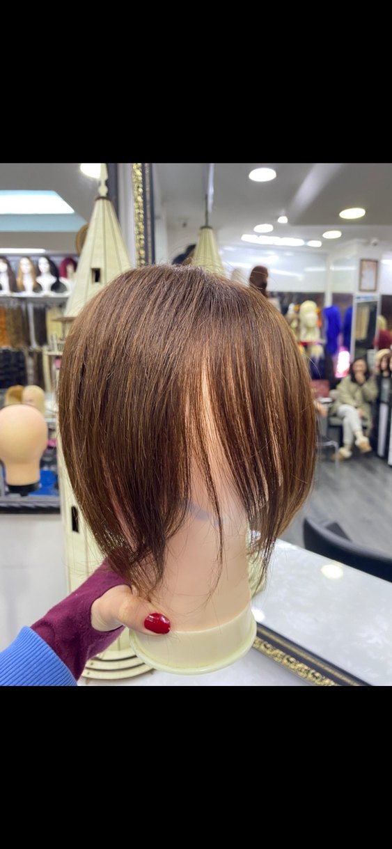 Gerçek saç kadın tül tepelik - Görsel 5