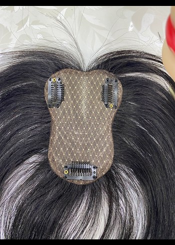 Gerçek saç kadın tül tepelik - Görsel 6