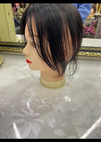 Gerçek saç kadın tül tepelik - Görsel 4