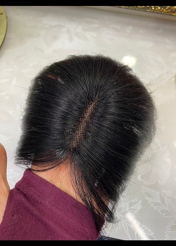 Gerçek saç kadın tül tepelik - Görsel 8