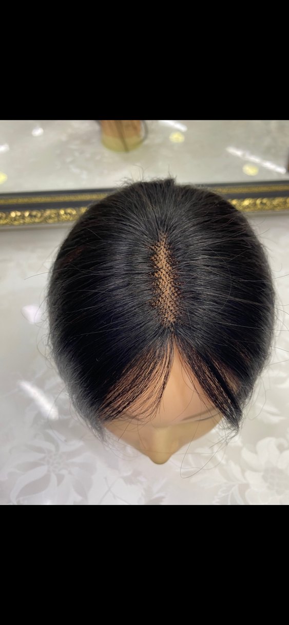 Gerçek saç kadın tül tepelik - Görsel 3