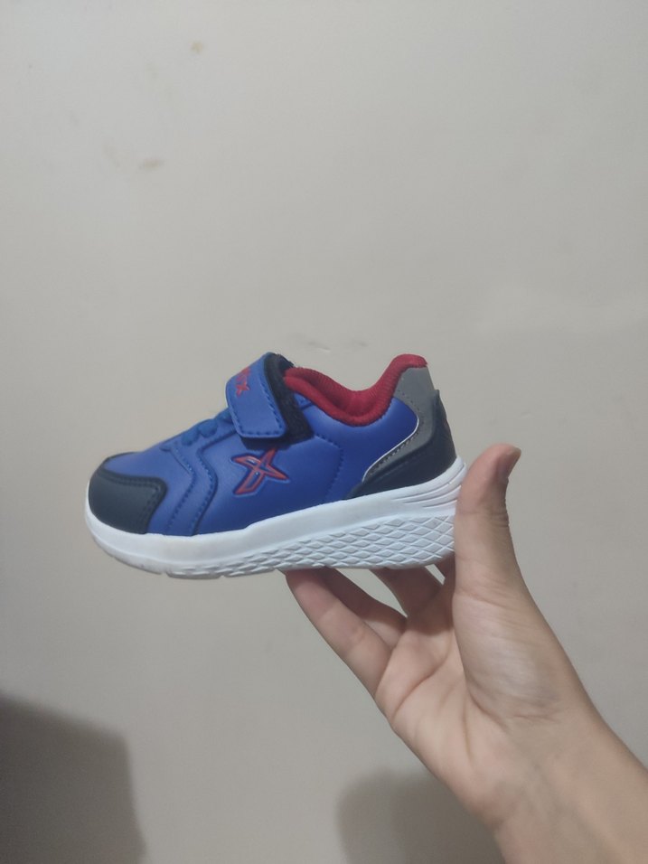 Mavi Erkek Çocuk Spor Ayakkabı Velcro Bağcıklı - Görsel 2