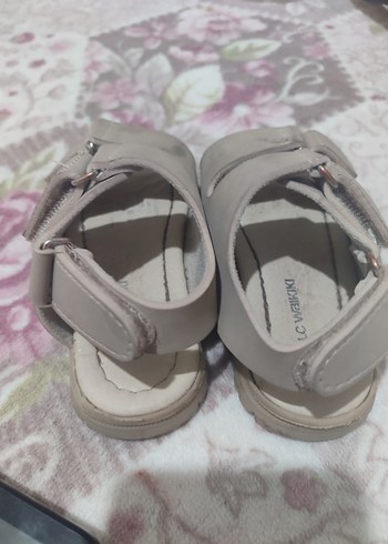 Bej Tokalı Kız ve erkek Çocuk Sandalet - Görsel 3