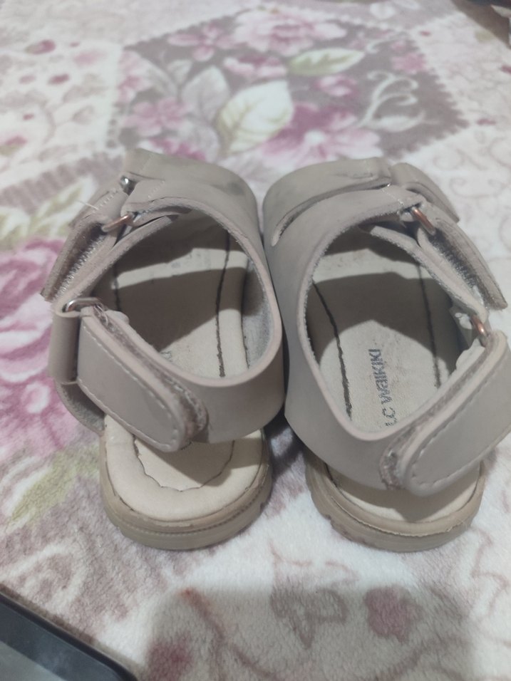 Bej Tokalı Kız ve erkek Çocuk Sandalet - Görsel 3