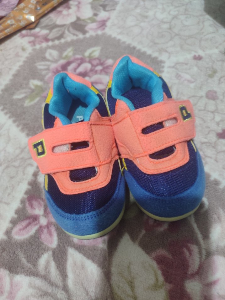 Renkli Erkek Çocuk Sneaker Ayakkabı Velcro - Görsel 2