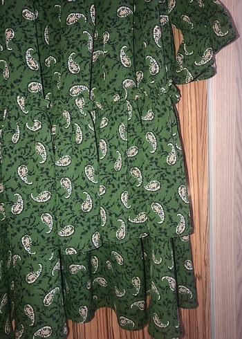 Yeşil Bohem Midi Elbise adL - Görsel 2