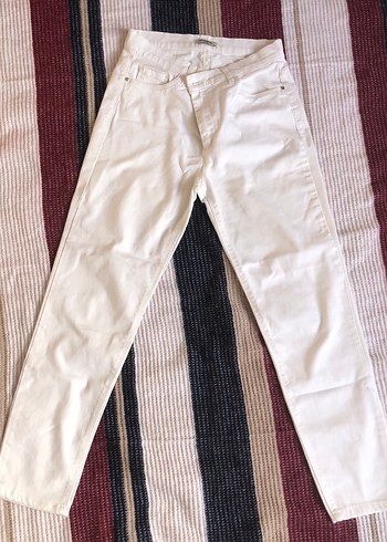 Beyaz Kadın Pantolon - Görsel 2