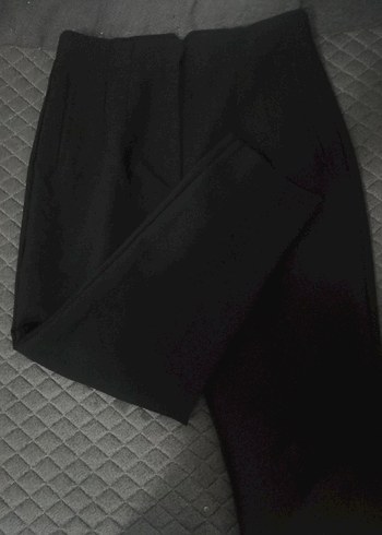 xl Beden siyah Renk Siyah Midi Kumaş Kadın Pantolon
