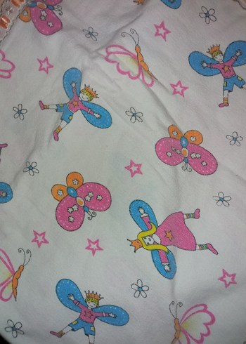 Nakışlı Çok Renkli Bebek Battaniyesi - Görsel 2