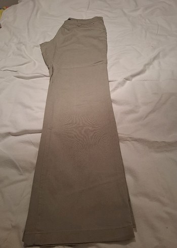 Bej rengi Kadın Kumaş Pantolon - Görsel 7