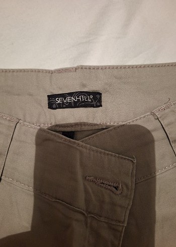 Bej rengi Kadın Kumaş Pantolon - Görsel 2