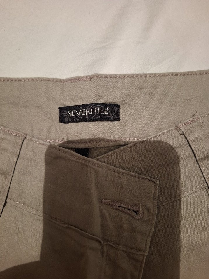 Bej rengi Kadın Kumaş Pantolon - Görsel 2