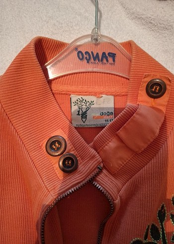 Doğa Koleji kıyafeti Turuncu Fermuarlı Erkek Ceket - Görsel 2