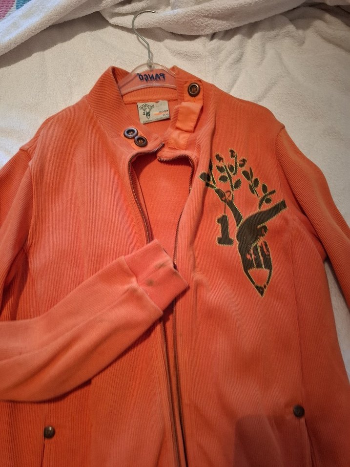 Doğa Koleji kıyafeti Turuncu Fermuarlı Erkek Ceket - Görsel 3