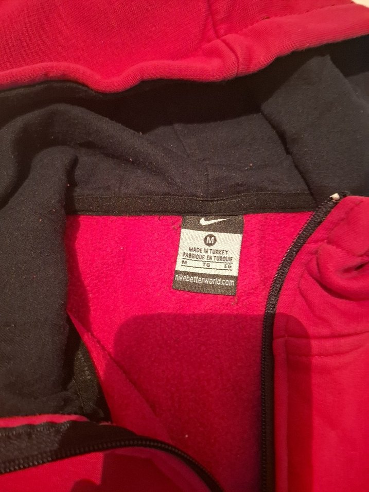 Çok temiz yeni gibi Kırmızı Fermuarlı Erkek Polar Sweatshirt - Görsel 4