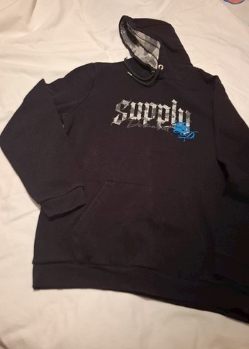 Kapüşonlu Siyah Erkek Sweatshirt - Görsel 2