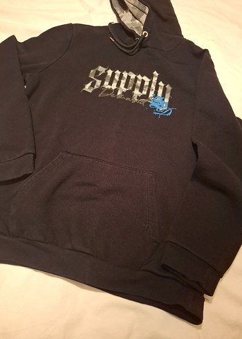 Kapüşonlu Siyah Erkek Sweatshirt - Görsel 4