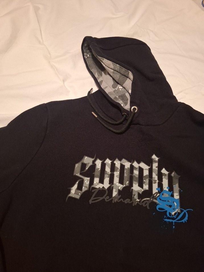 Kapüşonlu Siyah Erkek Sweatshirt - Görsel 3