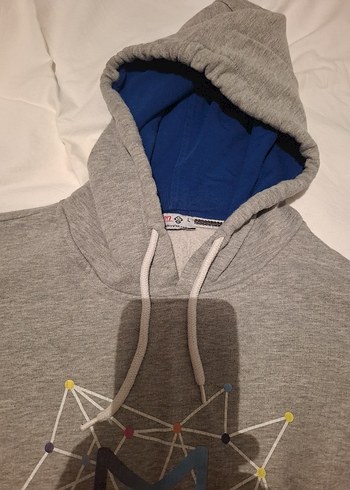 Gri Kapüşonlu Kadın Sweatshirt - Görsel 4