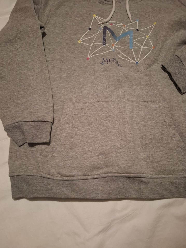 Gri Kapüşonlu Kadın Sweatshirt - Görsel 2