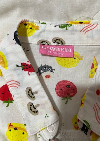 Renkli Desenli Düğmeli çocuk bluzu - Görsel 2