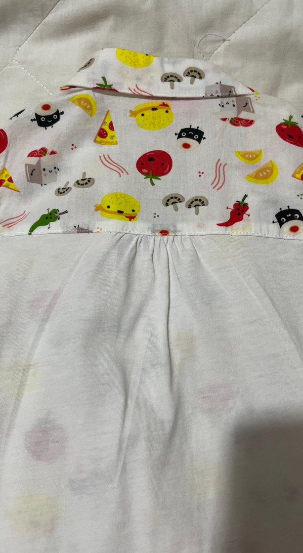 Renkli Desenli Düğmeli çocuk bluzu - Görsel 3