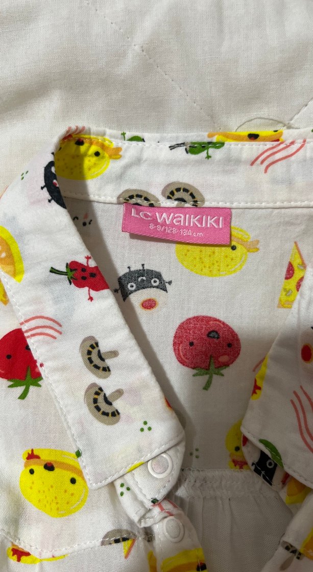 Renkli Desenli Düğmeli çocuk bluzu - Görsel 2