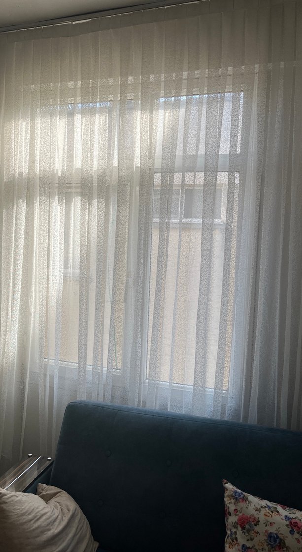 Modern Klasik Beyaz Tül Perde - Görsel 4