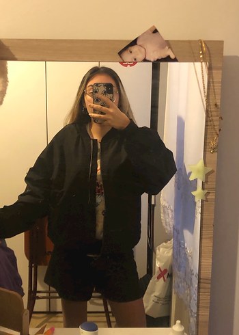 m Beden siyah Renk Bomber Ceket